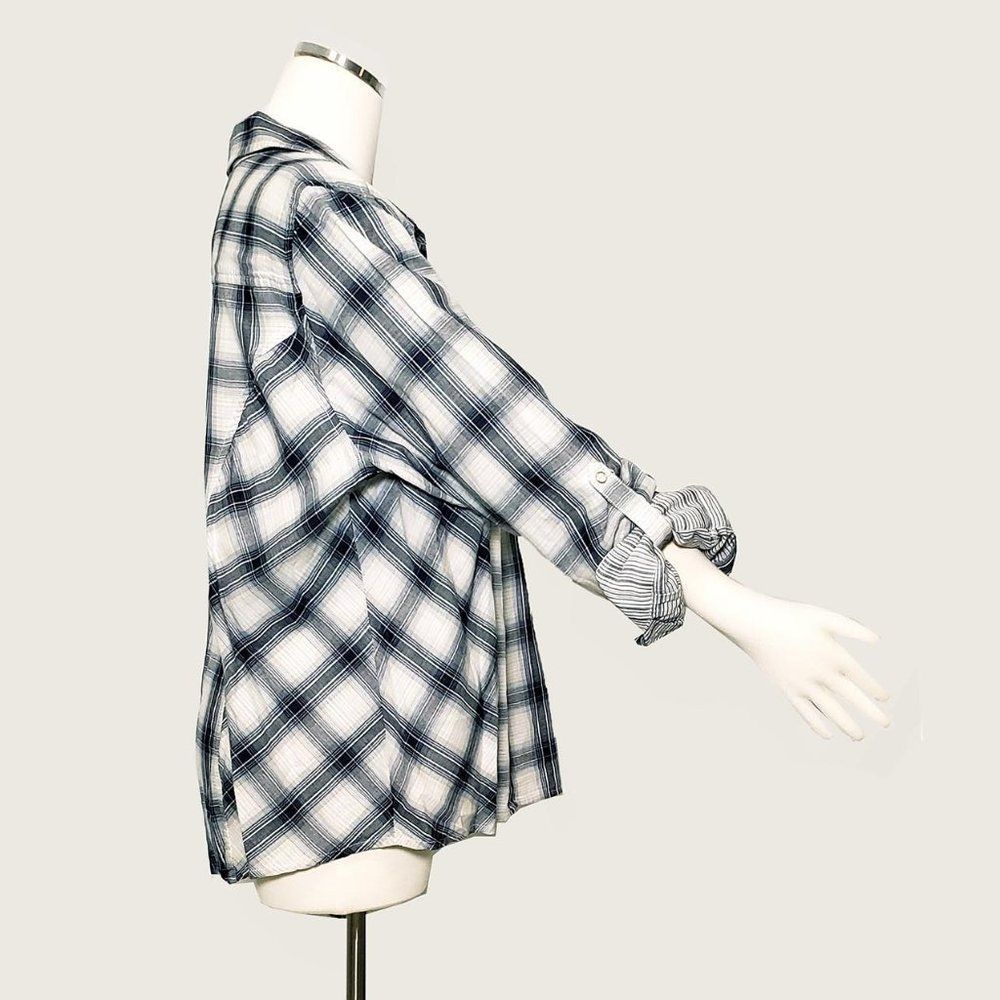 Style&co Plaid Button Down - Picture 4 of 7